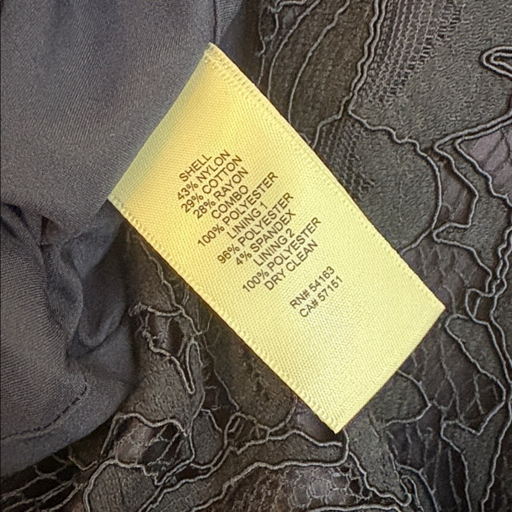 Eliza J Macy’s NWT Navy Eyelash Lace Fit & Flare Cocktail Evening Party Dress 8 - Picture 10 of 13
